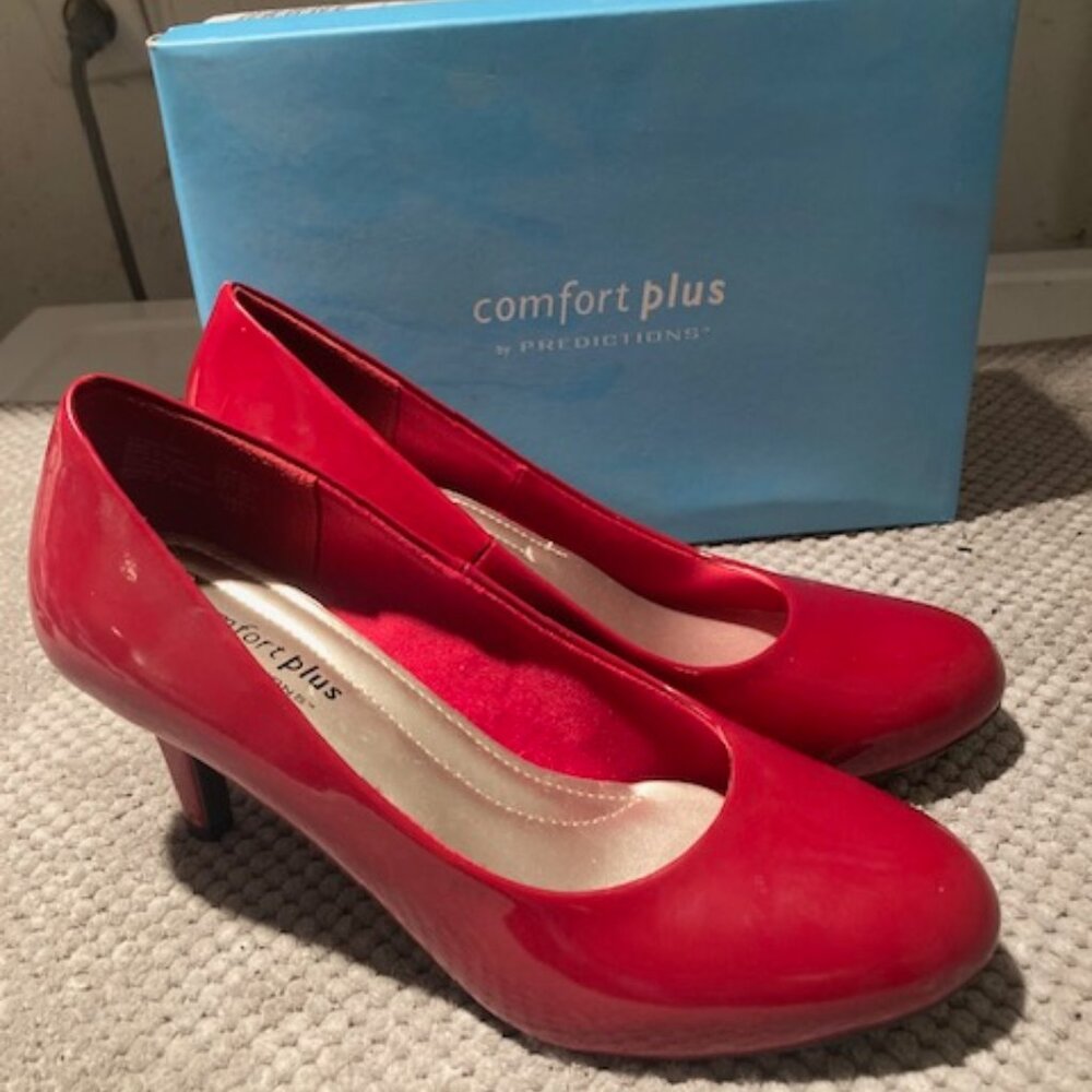 Red Patent Pumps